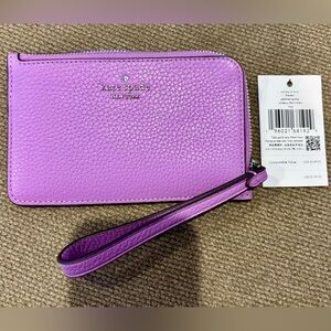 NEW - Kate Spade Lavender Key & Card Holder